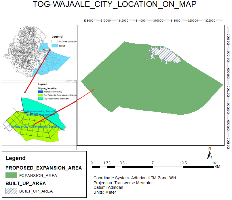 Tog Wajaale Location Map