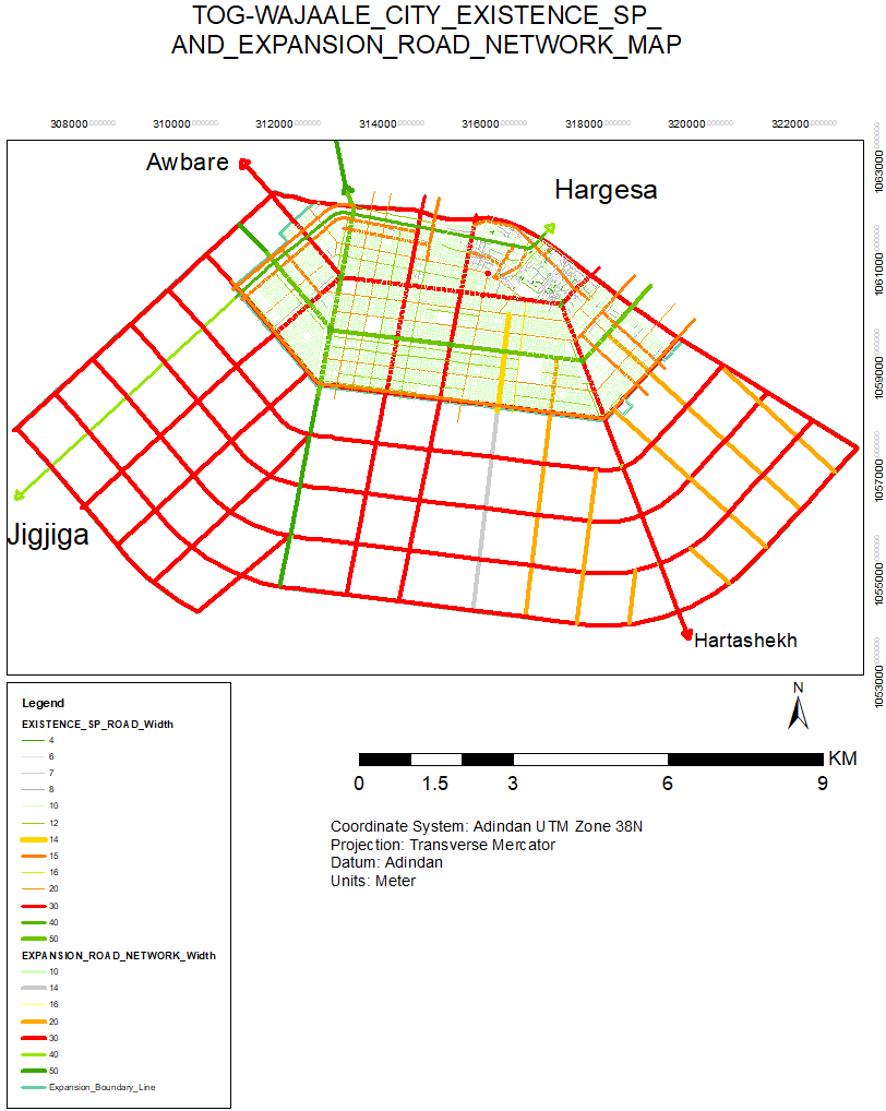 Existing SP and Expansion Road Network