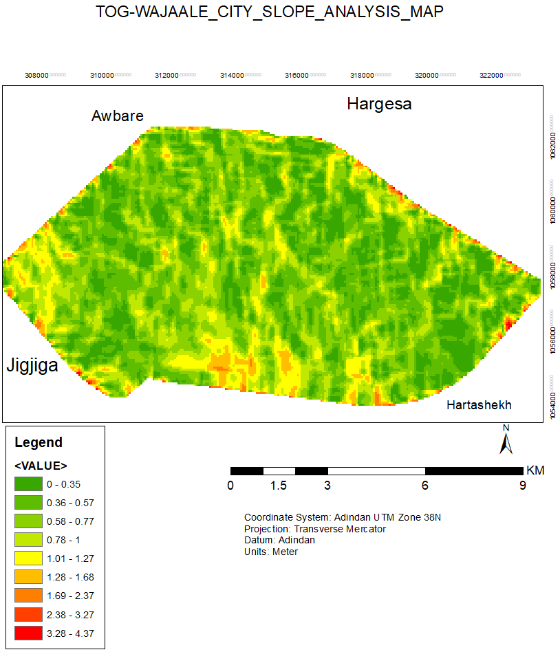 Slope Analysis Map